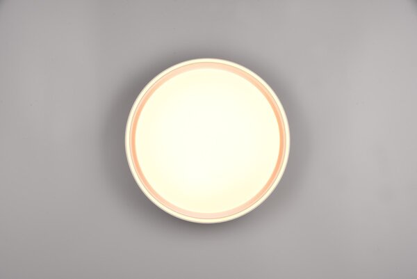 Trio R64391031 LED stropní svítidlo Felis 1x24W | 2500lm | 2700-6500K | IP20 - integrovaný stmívač, plynulé nastavení barvy světla, funkce paměti, dálkový ovladač, matná bílá