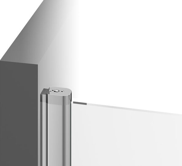 Ravak Chrome CRV2+CRV2 sprchový kout čtvercový 80x80 cm Profil: Bílá, Sklo: Hladké čiré