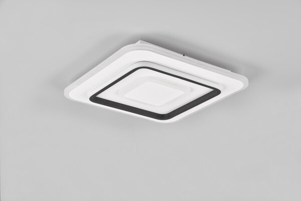 Trio R64293131 LED stropní svítidlo Jora 1x46W | 5400lm | 2700-6000K | IP20 - integrovaný stmívač, plynulé nastavení barvy světla, funkce paměti, dálkový ovladač, noční světlo, časovač spánku, 3 úrovně stmívání pomocí vypínače, matná bílá