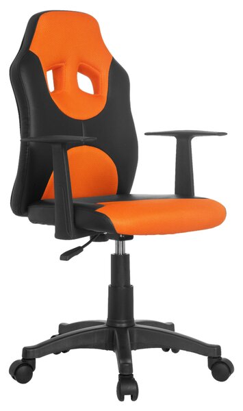 OTOČNÁ ŽIDLE PRO MLÁDEŽ, oranžová, černá MID.YOU - Online Only psací stoly & židle, Online Only