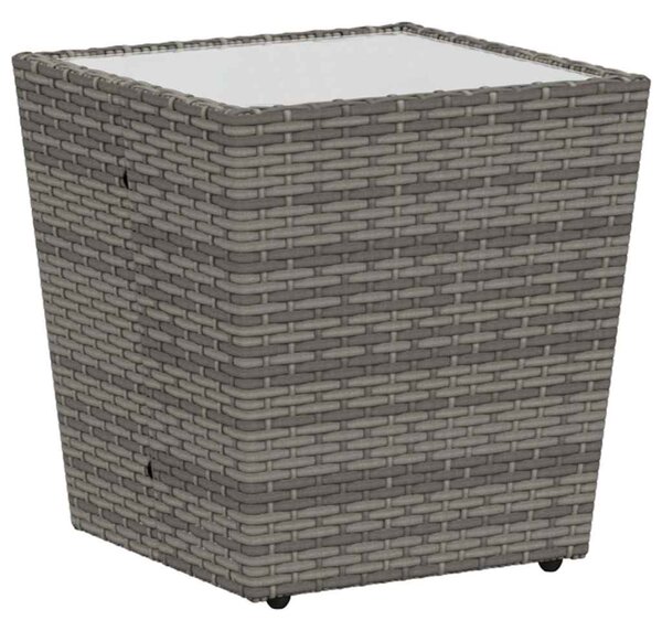 Zahradní bistro set 3 ks Šedá polyratan 3334957