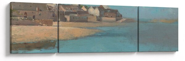 Obraz - Odilon Redon, Village by the Sea in Brittany, reprodukce (170x50 cm)