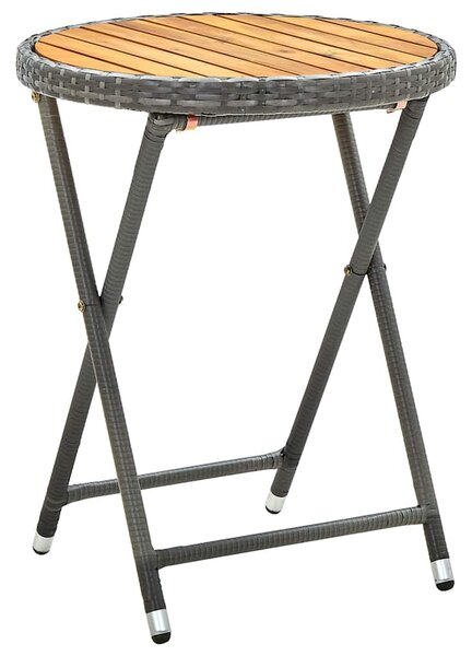 Zahradní bistro set 3 ks Šedá polyratan 3334968