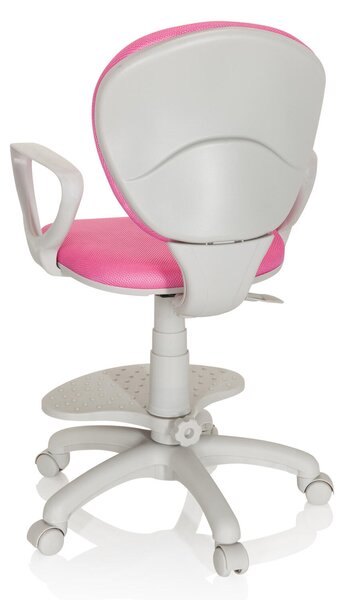 OTOČNÁ ŽIDLE PRO MLÁDEŽ, šedá, pink MID.YOU - Online Only psací stoly & židle, Online Only
