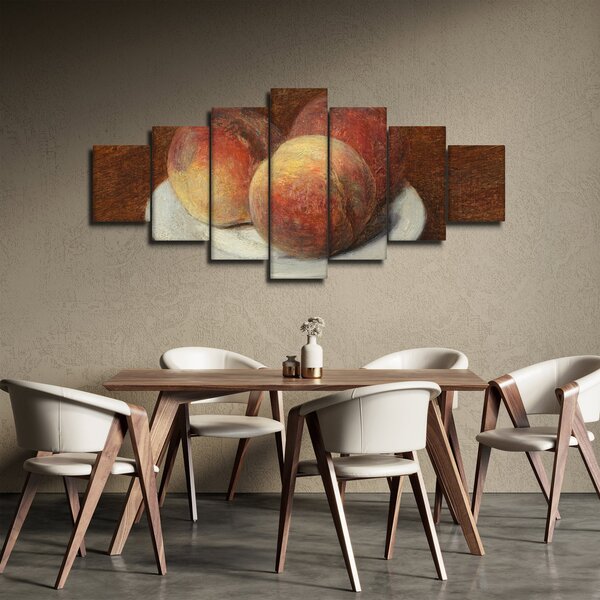 Obraz - Henri Fantin-Latour, Three Peaches on a Plate, reprodukce (210x100 cm)