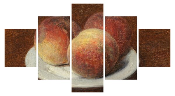 Obraz - Henri Fantin-Latour, Three Peaches on a Plate, reprodukce (125x70 cm)