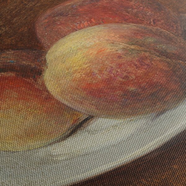 Obraz - Henri Fantin-Latour, Three Peaches on a Plate, reprodukce (210x100 cm)