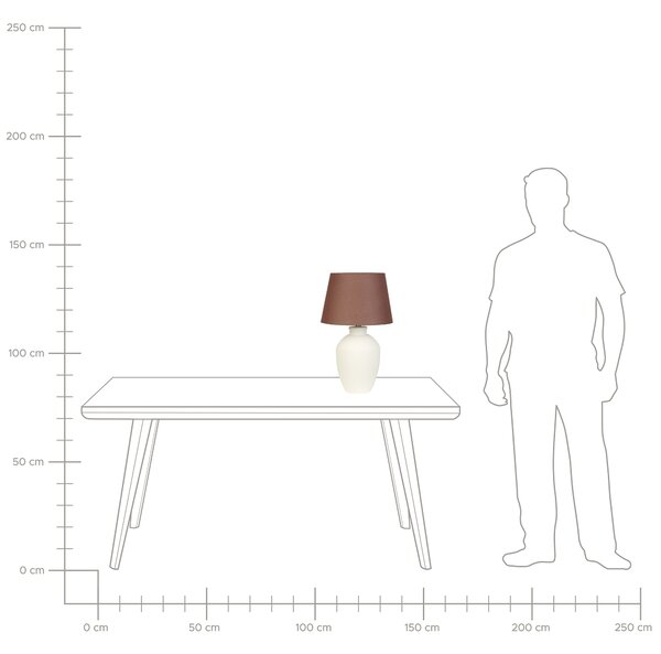Stolní lampa ARCOS Keramika Bílá