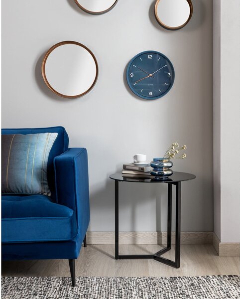 Černý odkládací stolek Kave Home Marae, ⌀ 50 cm