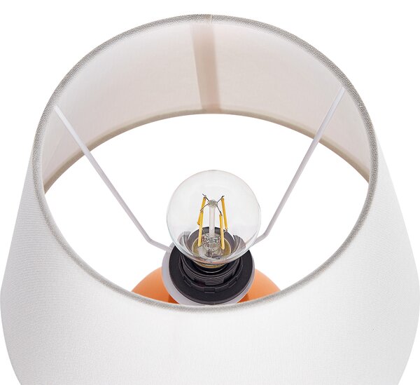 Stolní lampa FABILOS Keramika Oranžová