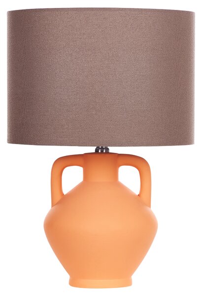 Keramická stolní lampa oranžová LABRADA