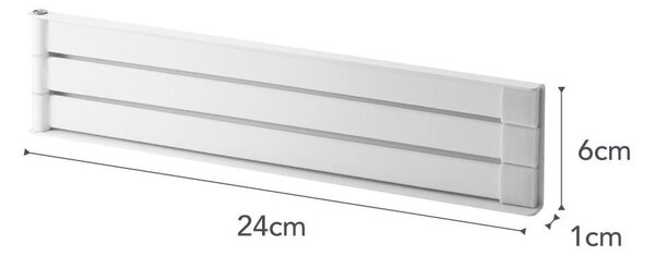 Bílý magnetický výklopný držák utěrek YAMAZAKI Tower