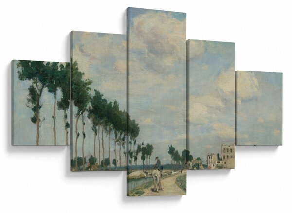 Obraz - Johan Barthold Jongkind, The Towpath, reprodukce (125x70 cm)