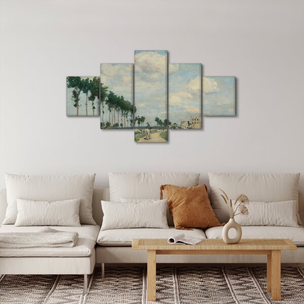 Obraz - Johan Barthold Jongkind, The Towpath, reprodukce (125x70 cm)