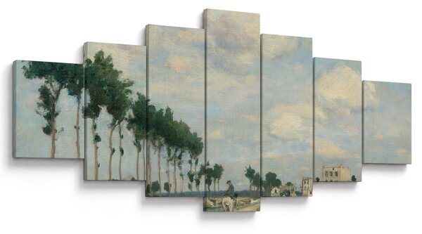 Obraz - Johan Barthold Jongkind, The Towpath, reprodukce (210x100 cm)