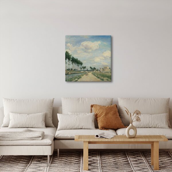 Obraz - Johan Barthold Jongkind, The Towpath, reprodukce (30x30 cm)