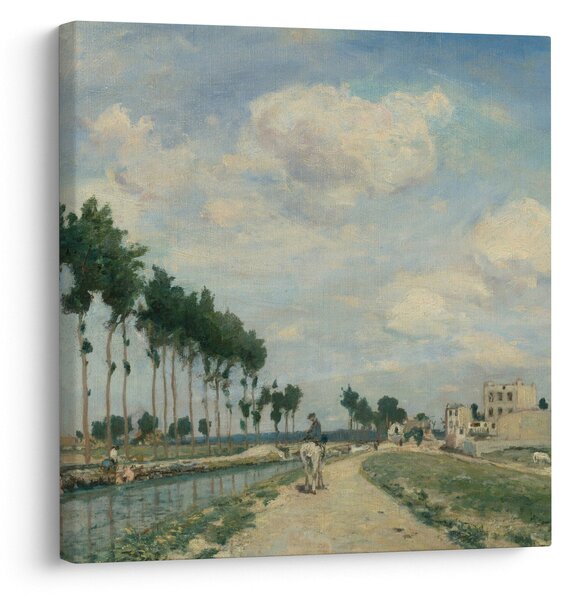 Obraz - Johan Barthold Jongkind, The Towpath, reprodukce (30x30 cm)