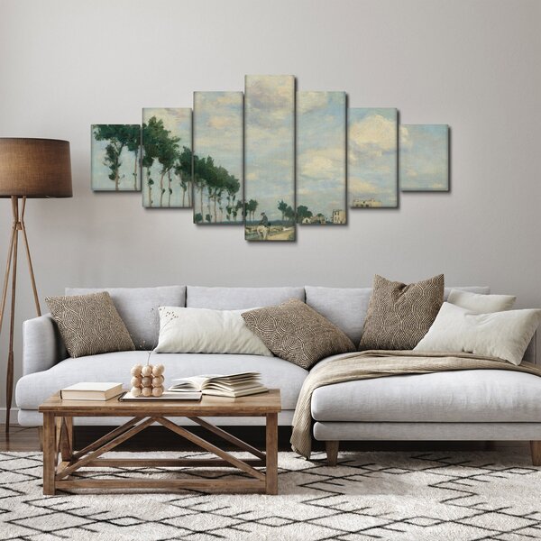 Obraz - Johan Barthold Jongkind, The Towpath, reprodukce (210x100 cm)