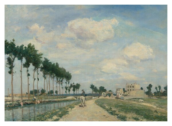 Obraz - Johan Barthold Jongkind, The Towpath, reprodukce (70x50 cm)