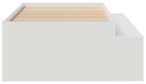 Rám postele se zásuvkou Bílá 90 x 200 cm Kompozitní dřevo 3335189