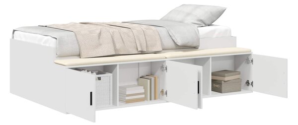 Rám postele se zásuvkou Bílá 100 x 200 cm Kompozitní dřevo 3335181