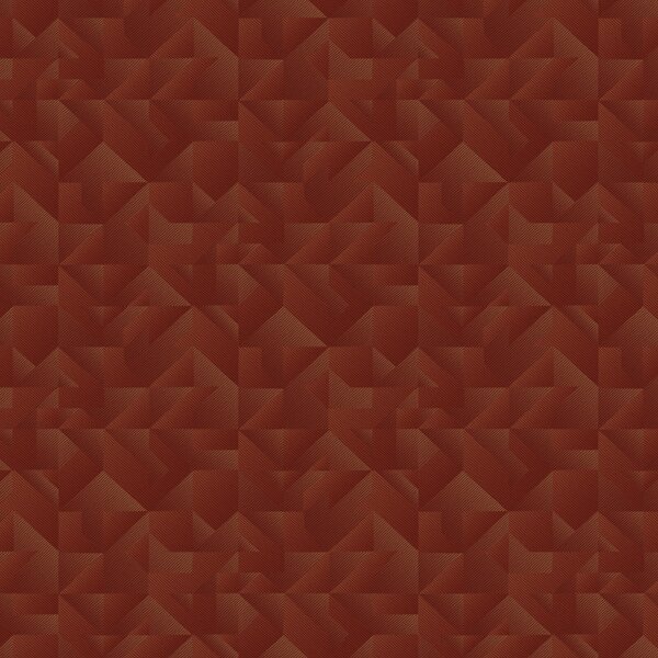 Luxusní červeno-hnědá geometrická vliesová tapeta na zeď, Z54538, Fuksas, Zambaiti Parati
