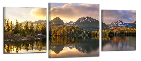 Obraz na plátně Panorama tatry a pleso