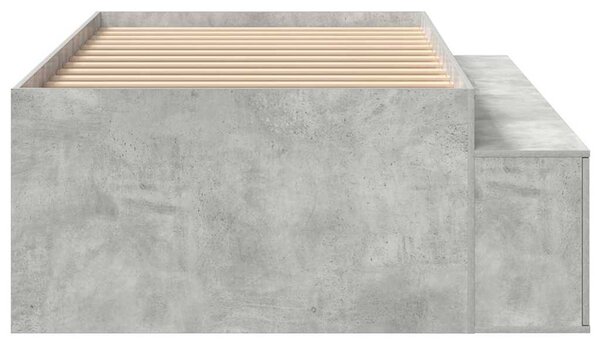 Rám postele Betonově šedá 80 x 200 cm Kompozitní dřevo 3335200
