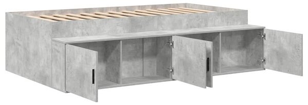Rám postele Betonově šedá 80 x 200 cm Kompozitní dřevo 3335200
