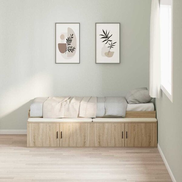 Rám postele se zásuvkou Sonoma dub 90 x 200 cm Kompozitní dřevo 3335191