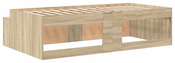 Rám postele se zásuvkou Sonoma dub 90 x 200 cm Kompozitní dřevo 3335191