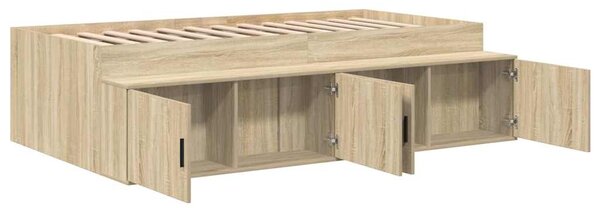 Rám postele se zásuvkou Sonoma dub 90 x 200 cm Kompozitní dřevo 3335191