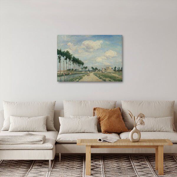 Obraz - Johan Barthold Jongkind, The Towpath, reprodukce (70x50 cm)