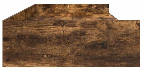 Rám postele s čelo Kouřový dub 75 x 190 cm Kompozitní dřevo 3335257