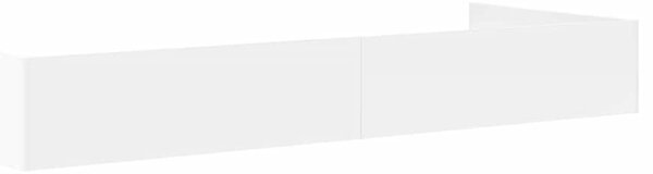 Rám postele se zásuvkou Bílá 90 x 190 cm Kompozitní dřevo 3335245