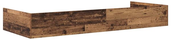 Rám postele s čelo Staré dřevo 80 x 200 cm Kompozitní dřevo 3335243