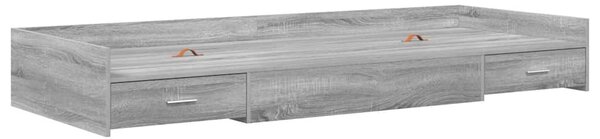 Rám postele s čelo Šedá Sonoma 75 x 190 cm Kompozitní dřevo 3335258