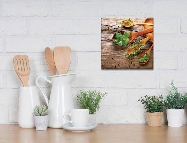 MALBA NA PLÁTNĚ, jídlo a pití, 30/30 cm Euroart - Obrazy na plátně