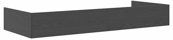 Rám postele se zásuvkou Černý dub 75 x 190 cm Kompozitní dřevo 3335254
