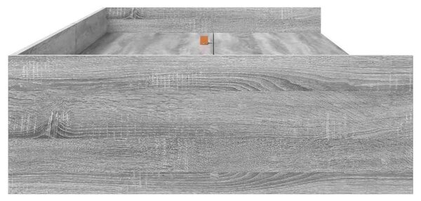 Rám postele s čelo Šedá Sonoma 75 x 190 cm Kompozitní dřevo 3335258