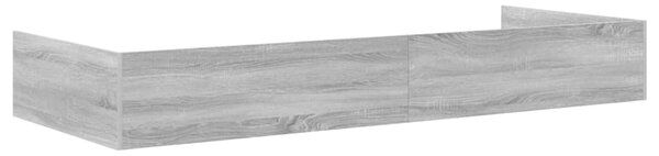 Rám postele s čelo Šedá Sonoma 75 x 190 cm Kompozitní dřevo 3335258