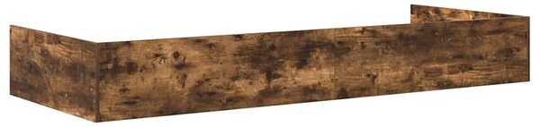 Rám postele s čelo Kouřový dub 75 x 190 cm Kompozitní dřevo 3335257