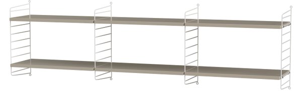 String sestava, Dřevěné prvky jasan, Kovové prvky bílá String
