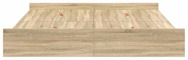 Rám postele s úložným prostorem s čelo Sonoma dub 180 x 200 cm 3335271