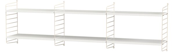 String sestava, Dřevěné prvky jasan, Kovové prvky bílá String