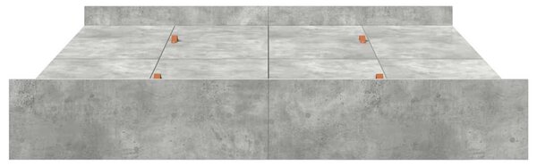 Rám postele s úložným prostorem Betonově šedá 180 x 200 cm 3335272