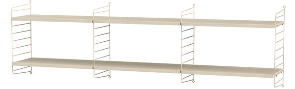 String sestava, Dřevěné prvky jasan, Kovové prvky bílá String