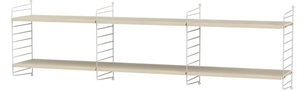 String sestava, Dřevěné prvky jasan, Kovové prvky bílá String