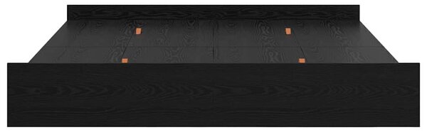 Rám postele s úložným prostorem s čelo Černý dub 180 x 200 cm 3335270