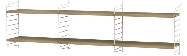 String sestava, Dřevěné prvky jasan, Kovové prvky bílá String